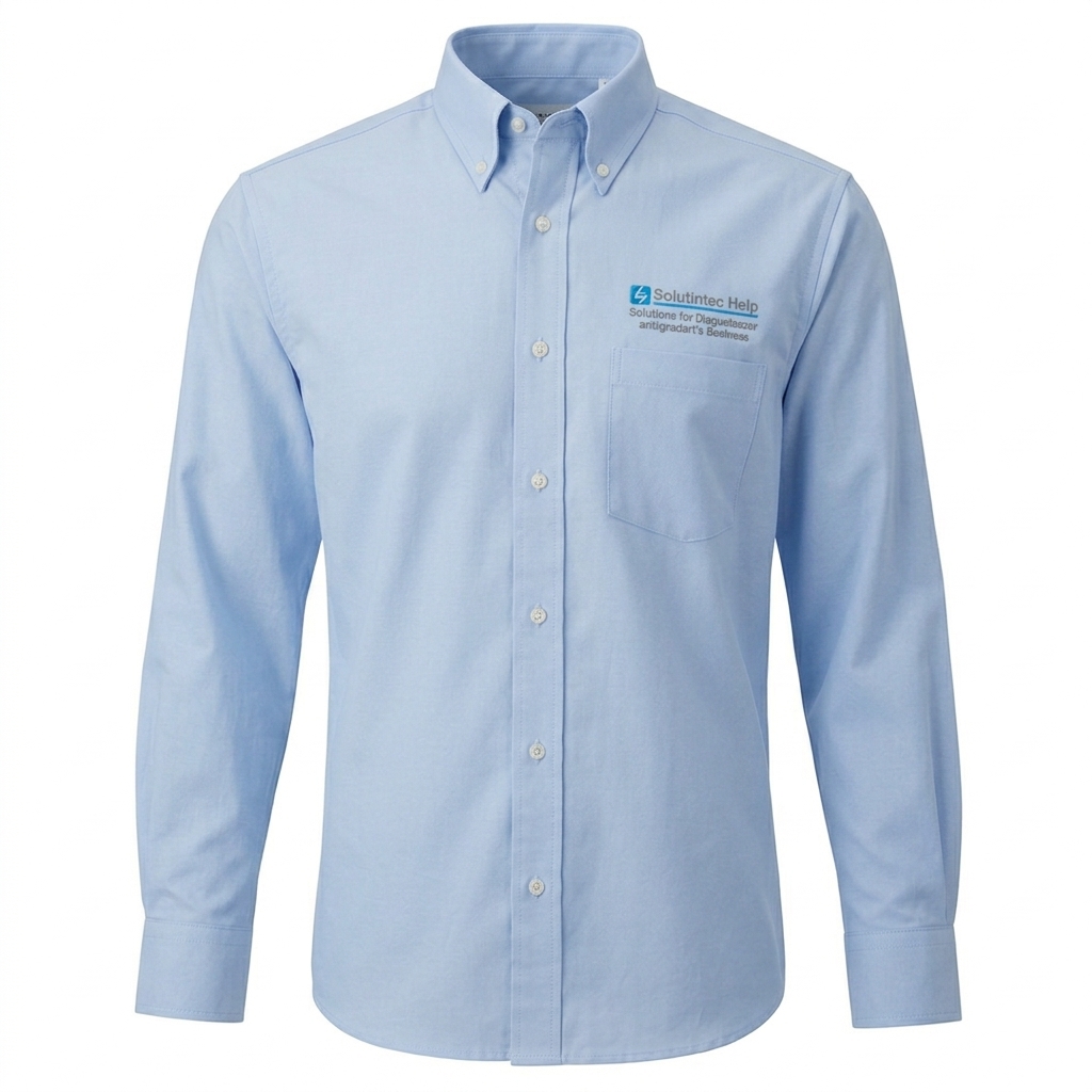 Camisas Oxford de Dotación 11 Camisa oxford bordada azul claro artenda sas