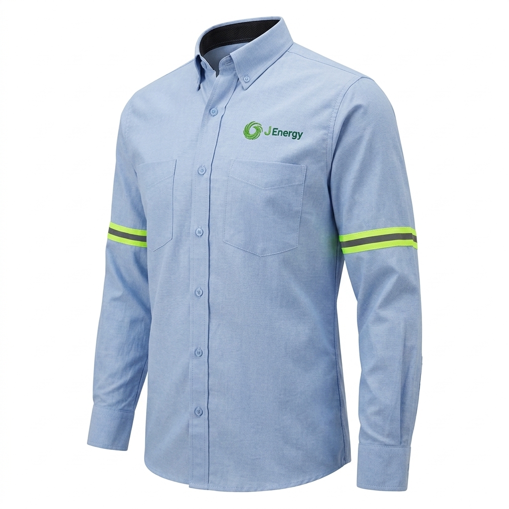 Camisas Oxford de Dotación 10 Camisa oxford con reflectivos bicolor