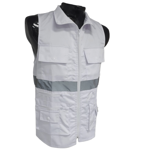 Chaleco tipo periodista 64 chaleco blanco