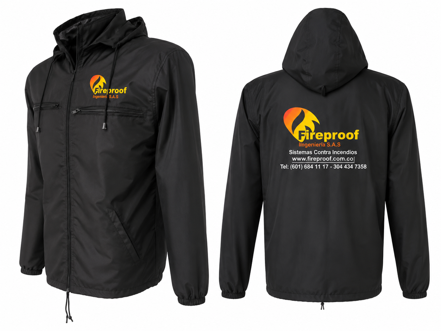 Chaqueta rompevientos institucional 20 chaqueta rompevientos institucional con marcación frente y espalda artenda sas