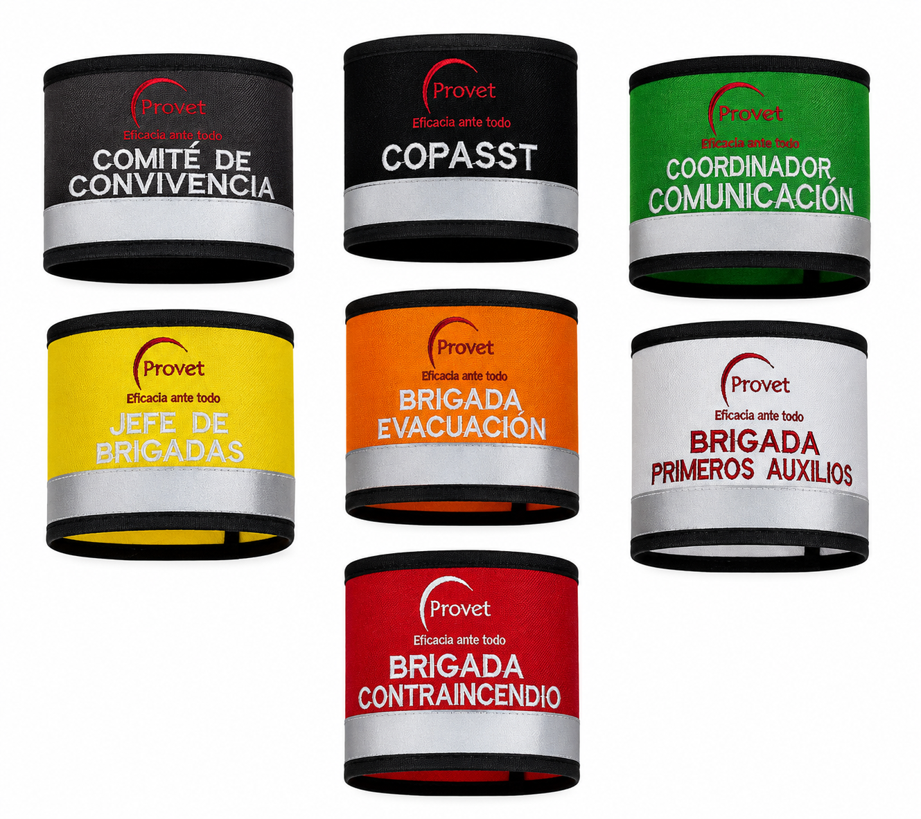 Elementos Brigadas 4 Brazaletes para brigadistas