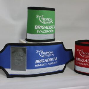 brazaletes para brigadistas
